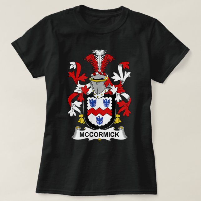 McCormick Coat of Arms Familienwappen T-Shirt (Design vorne)