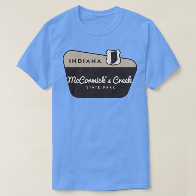 McCormicks Creek Staat Park Indiana Begrüßungszeic T-Shirt (Design vorne)