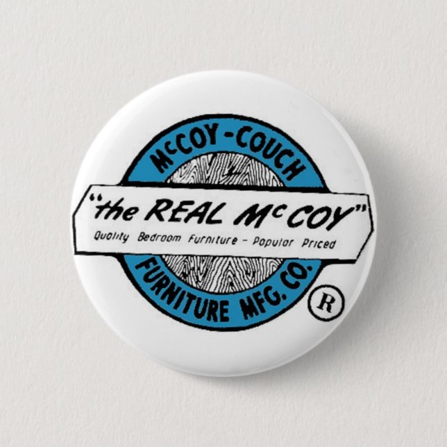 McCoy-Couch-Möbel MFG. CO Button (Vorderseite)