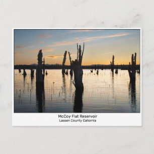McCoy Flat Reservoir Lassen County Kalifornien Postkarte