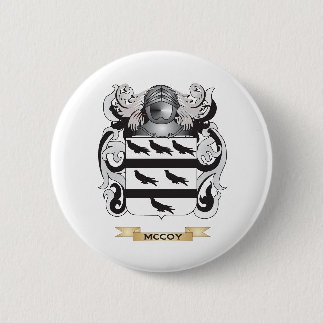 McCoy-Wappen (Familienwappen) Button (Vorderseite)