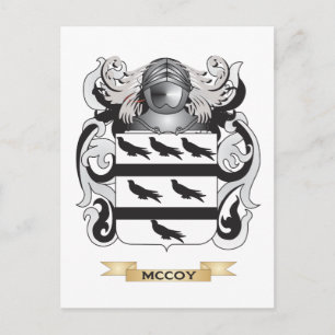 McCoy-Wappen (Familienwappen) Postkarte