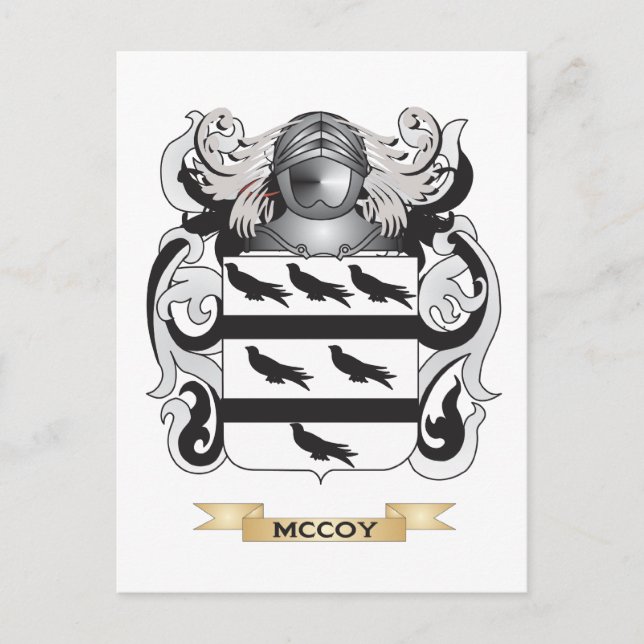 McCoy-Wappen (Familienwappen) Postkarte (Vorderseite)