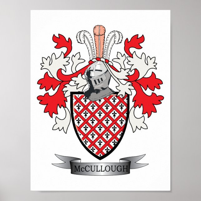 McCullough-Familienwappen-Wappen Poster (Vorne)