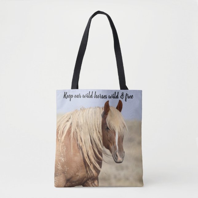 McCullough Peaks Wild Horses Tasche (Vorderseite)