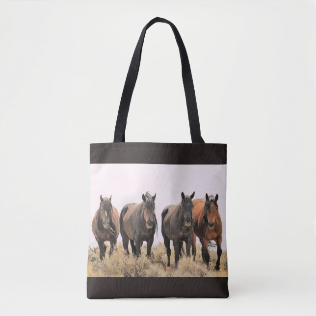 McCullough Peaks Wild Horses Tasche (Vorderseite)