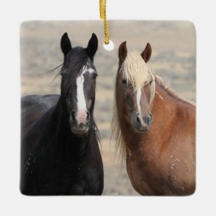 McCullough Peaks Wilde Pferde Keramik Ornament
