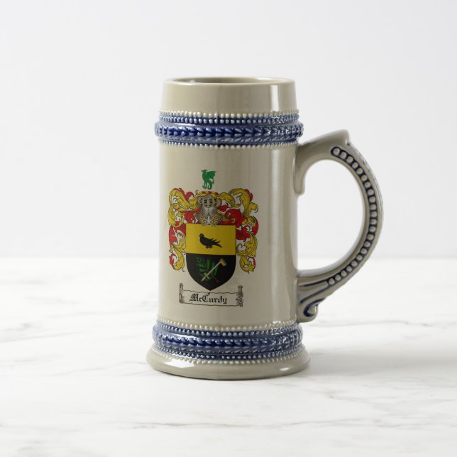 McCurdy Wappen Stein Bierglas (Rechts)