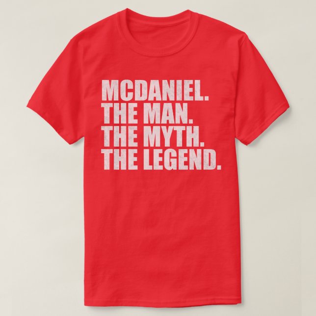 McdanielMcdaniel Familienname Mcdaniel Nachname Mc T-Shirt (Design vorne)
