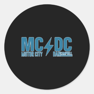 Mcdc Motor City Dan Campbell Football Runder Aufkleber