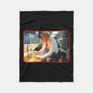 Mcdon 2024 Funny Donald Trump Französisch Fry Cook Fleecedecke