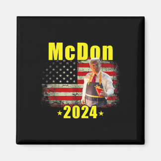 Mcdon 2024 Lustiger Donald Trump Pommes Frites Koc Magnet