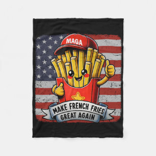 Mcdon Lustig Donald Trump Pommes Frites Kochen Fri Fleecedecke
