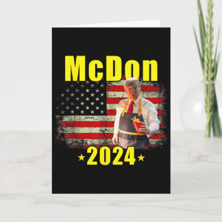 Mcdon Lustig Donald Trump Pommes Frites Kochen Fri Karte