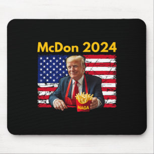 Mcdon Lustig Donald Trump Pommes Frites Kochen Mousepad