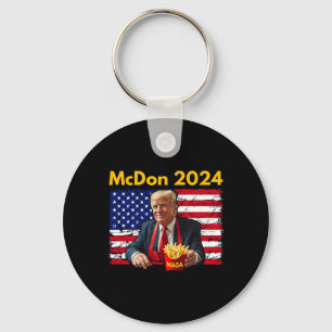 Mcdon Lustig Donald Trump Pommes Frites Kochen  Schlüsselanhänger