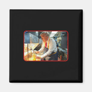 Mcdon Lustig Donald Trump Pommes Frites Zubereitun Magnet