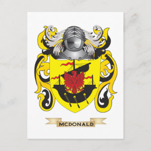 McDonald Coat of Arms (Familienwappen) Postkarte