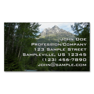 McDonald Creek im Glacier National Park Magnetische Visitenkarte