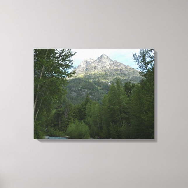 McDonald Creek im Glacier-Nationalpark Leinwanddruck (Vorderseite)