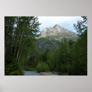 McDonald Creek im Glacier-Nationalpark Poster