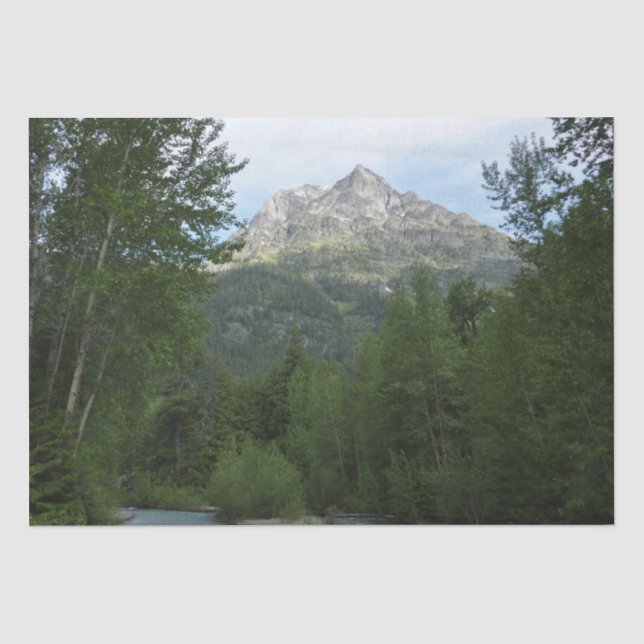 McDonald Creek im Glacier-Nationalpark Seidenpapier (Vorderseite)