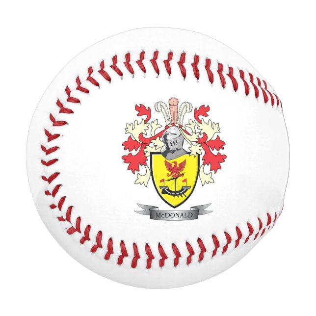McDonald-Familienwappen-Wappen Baseball (Vorderseite Links)
