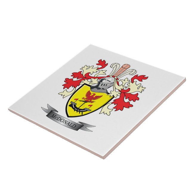 McDonald-Familienwappen-Wappen Fliese (Seite)