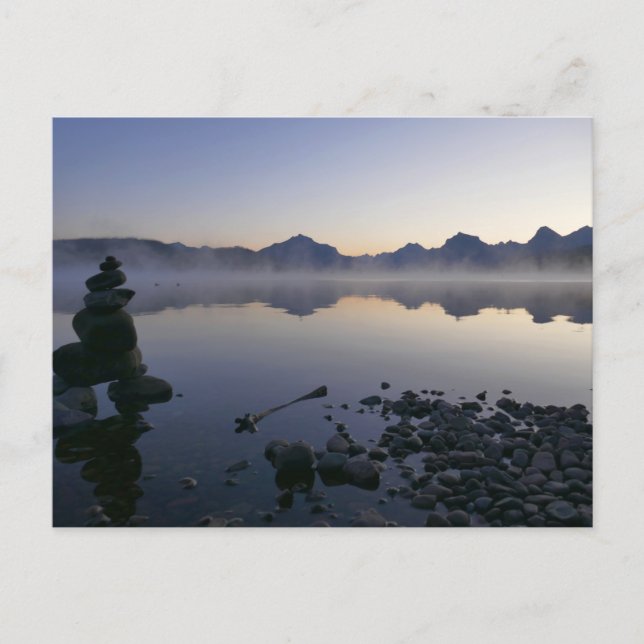 McDonald Lake bei Sunrise I Postkarte (Vorderseite)