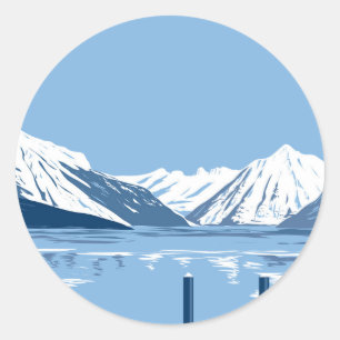 McDonald Lake Runder Aufkleber
