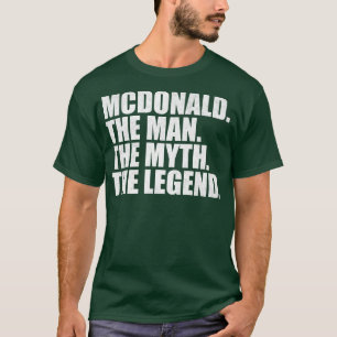 Mcdonald McMcDonald Familienname McDonald Nachname T-Shirt