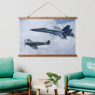 McDonnell Douglas CF-188A Hornet Wandteppich Mit Holzrahmen