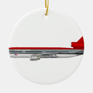 McDonnell Douglas DC-10 Nordwest-N234NW Keramik Ornament