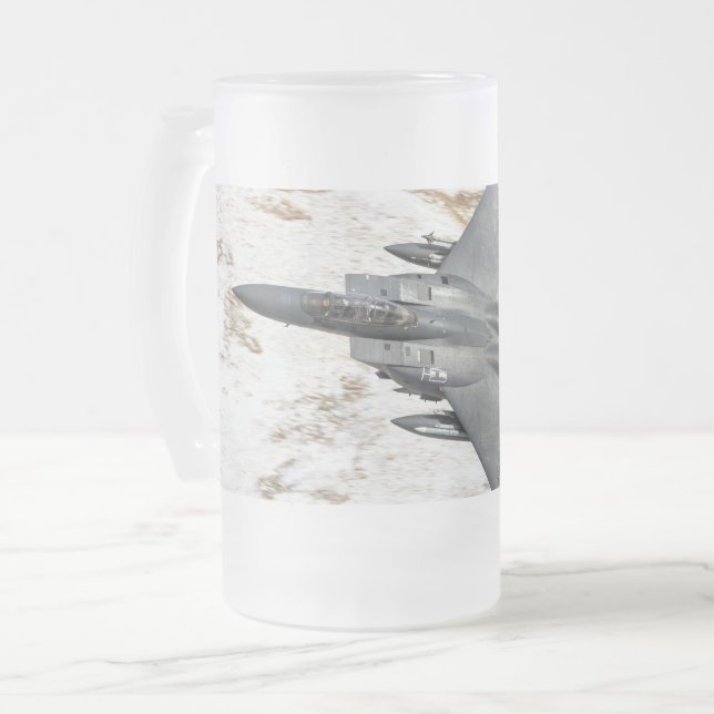 McDonnell Douglas F-15 Eagle Mattglas Bierglas (Vorderseite Links)