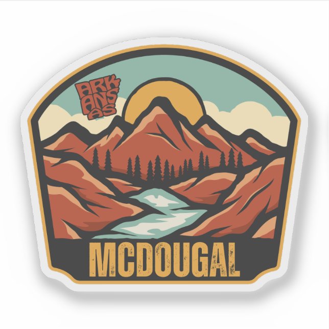 McDougal, Arkansas Aufkleber (Vorderseite)