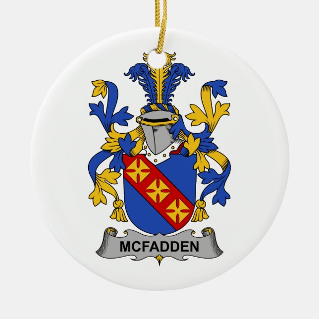 McFadden Familienwappen Keramikornament (Vorne)