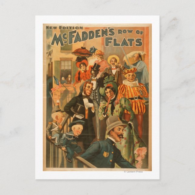 McFadden Reihe von Wohnungen neue Ausgabe Theater Postkarte (Vorderseite)
