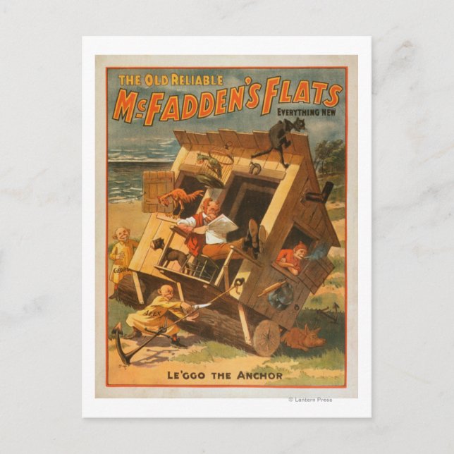 McFaddens Theaterposter Postkarte (Vorderseite)