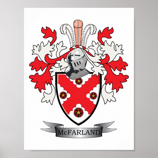 McFarland-Familienwappen-Wappen Poster (Vorne)