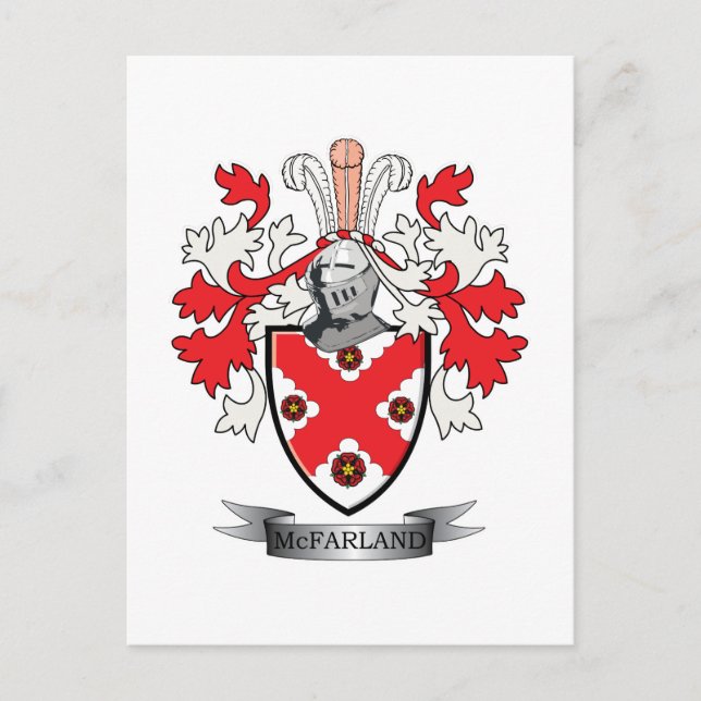 McFarland-Familienwappen-Wappen Postkarte (Vorderseite)