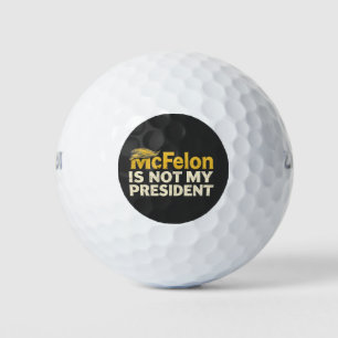McFelon ist nicht mein Präsident Trump Patriotic Golfball