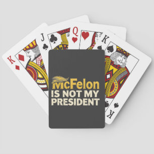 McFelon ist nicht mein Präsident Trump Patriotic Spielkarten