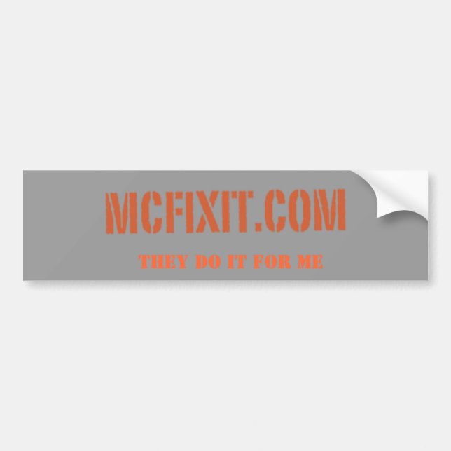 McFix es Autoaufkleber (Vorne)
