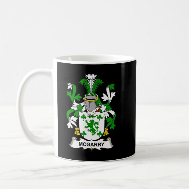 McGarry Coat of Arms Familienwappen Kaffeetasse (Links)