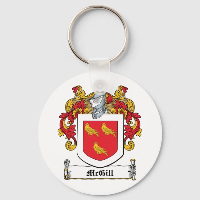 McGill Familienwappen Schlüsselanhänger (Vorderseite)