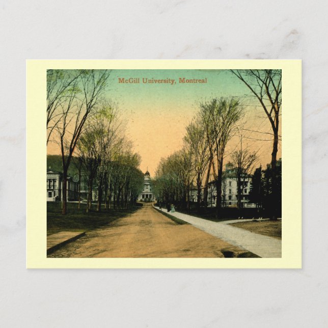 McGill University, Montreal, Kanada Vintag Postkarte (Vorderseite)