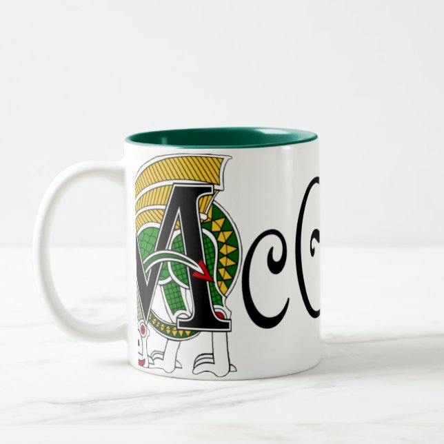 McGinnis keltische Drache-Tasse Zweifarbige Tasse (Links)