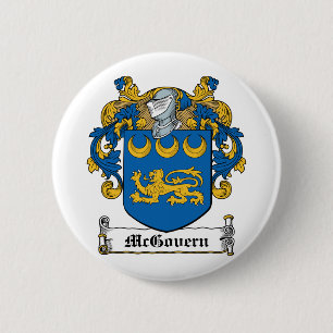 McGovern Familienwappen Button