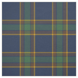 McGovern Tartan Pattern Navy und Green Irish Karie Stoff