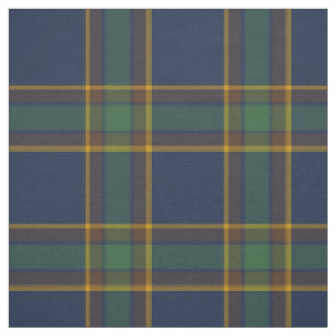McGovern Tartan Pattern Navy und Green Irish Karie Stoff